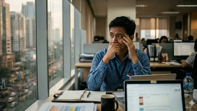 Tanda Kamu Belum Siap Resign (Foto: Gemini AI)