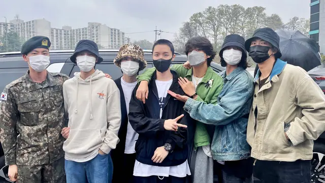 J-Hope BTS berangkat wamil. (Twitter/ BTS_twt)