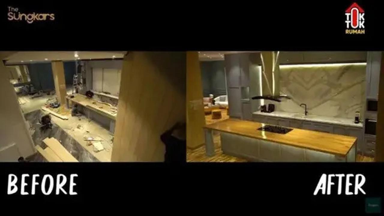 Transformasi Dapur Zaskia Sungkar, Dari Sederhana Menjadi Mewah dan Fungsional