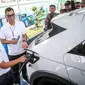 Wakil Menteri BUMN I Pahala Nugraha Mansury memastikan kesiapan stasoun pengisian kendaraan listrik unum (SPKLU) menjelang acara puncak Konverensi Tingkat Tinggi (KTT) G20, di Bali.