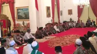 Presiden Jokowi menemui ulama Banten di Istana Negara (Liputan6.com/ Ahmad Romadoni)