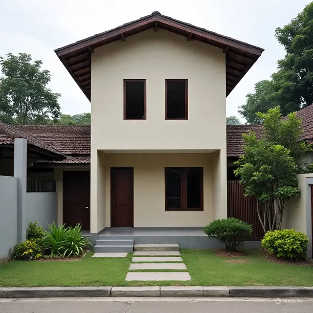 9 Desain Rumah Kampung Tapi Terlihat Seperti Rumah Rp 500 Juta,