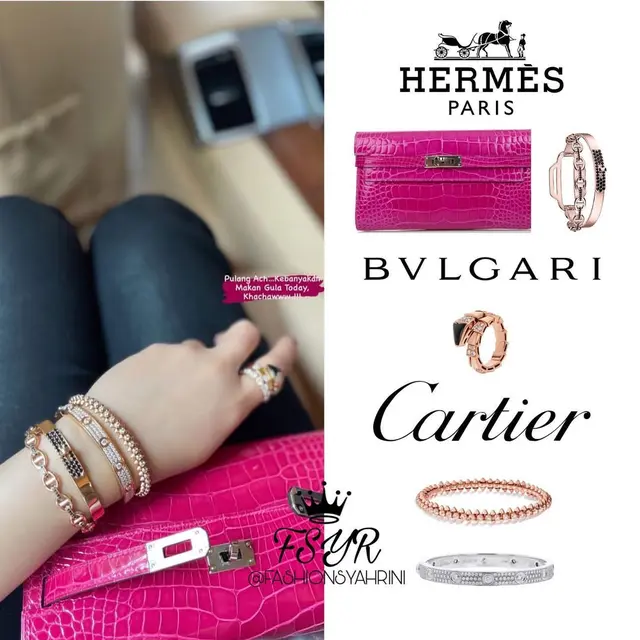 Harga Cincin dan Perhiasan yang Dipakai Syahrini Jadi Sorotan (credit: instagram/fashionsyahrini)