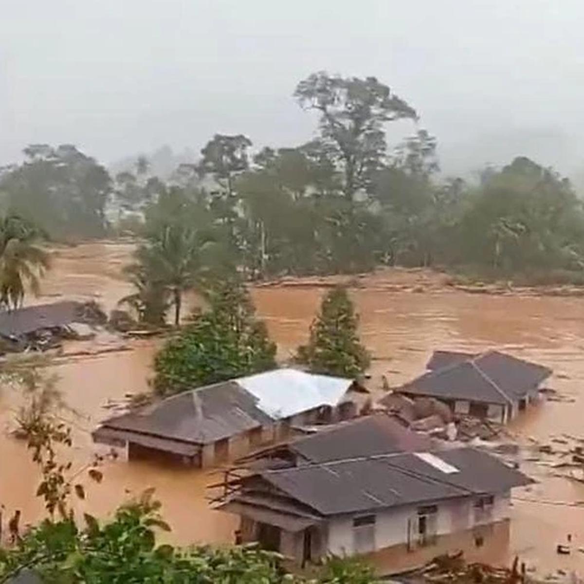 Rumah Terdampak banjir di Sibolga Tapanuli Tengah Sumatera Utara