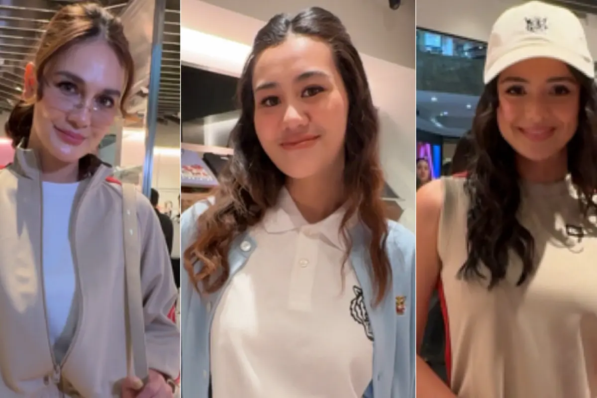 Luna Maya, Aaliyah Massaid, dan Amanda Rawles hadir di opening store Onitsuka Tiger Plaza Indonesia. [Anisha/Fimela]