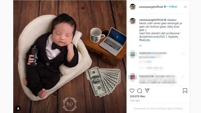 Potret Gala Sky Ardiansyah, Anak Vanessa Angel