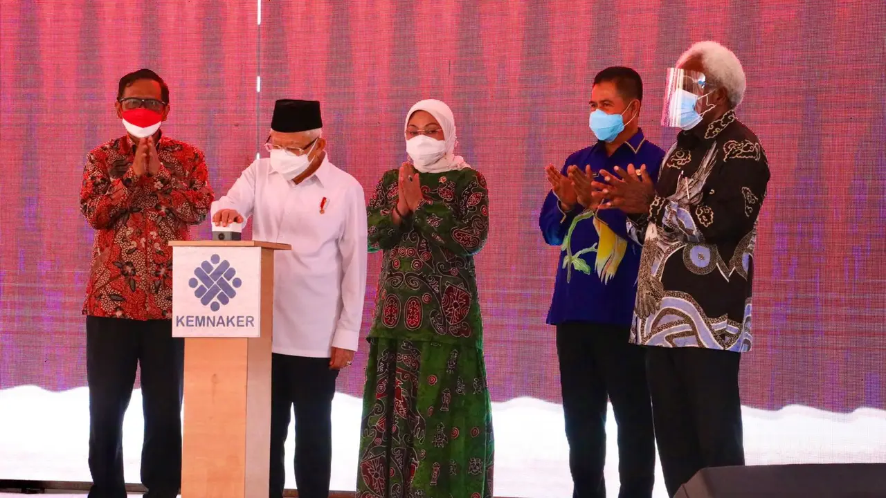 Wapres Resmikan Pembangunan BLK Komunitas di Papua dan Papua Barat