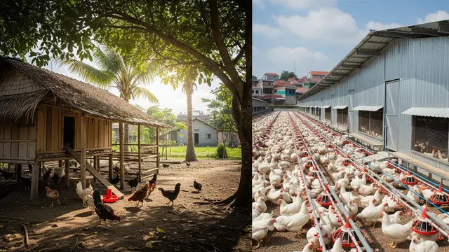 Kandang Ayam dari Kayu vs Baja Galvanis