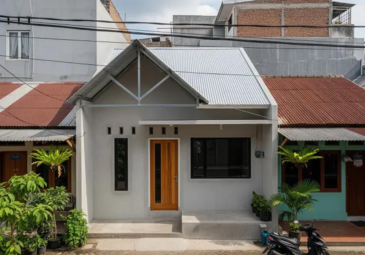 Atap Minimalis: Pelana &amp; Penutup Spandek atau Seng/Ide Desain Rumah Tipe 36 di Tanah Kavling Budget Rp 100 Juta (Sumber: gemini.com)