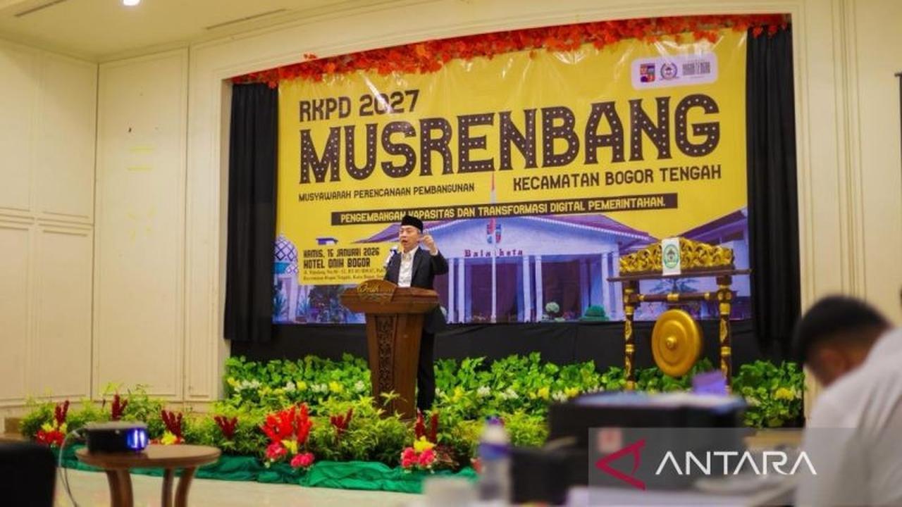 Wali Kota Dedie Fokus Penataan Kawasan Bogor Tengah, PKL Akan Direlokasi untuk Wajah Baru Kota