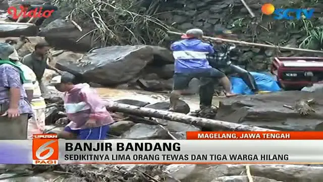 Magelang Diterjang Banjir Bandang