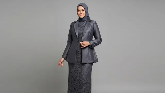 The Tailored Look: Blazer Organza Berkerah Tegas