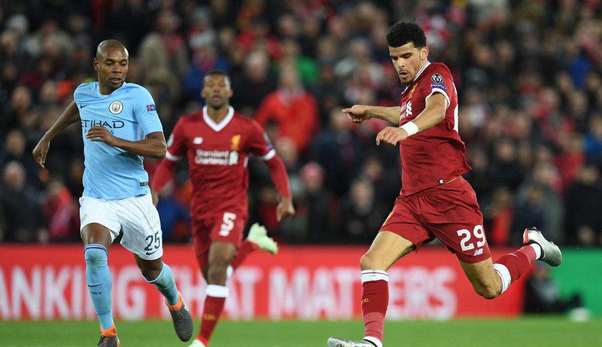 3. Dominic Solanke – kepindahan Solanke dari Liverpool ke Bournemouth penuh dengan tanda tanya. Sebab pemain 18 tahun tersebut hanya mampu mencetak satu gol saat berseragam Liverpool. (AFP/Paul Ellis)