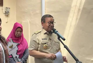 Gubernur DKI Jakarta Pramono Anung bicara soal bedah rumah di Jakarta. (Liputan6.com/Winda Nelfira)