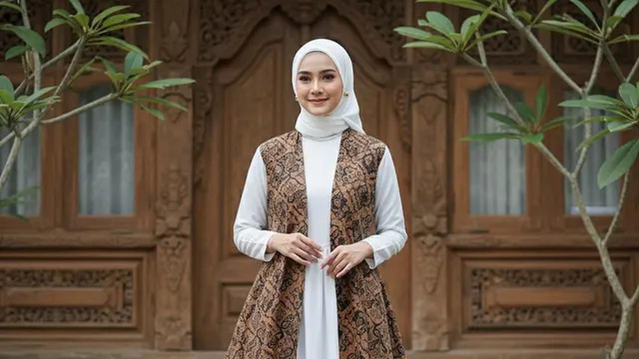 12 Model Outer Batik Panjang dengan Dress Polos untuk Kondangan Outdoor 2025, Elegan dan Nyaman Dipakai