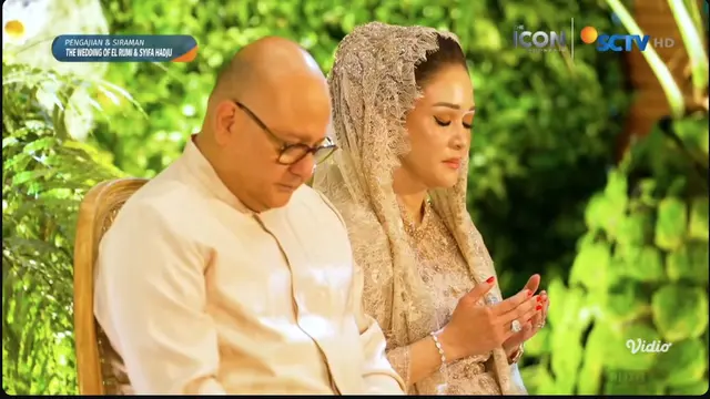 Maia Estianty Sebelum dan Sesudah Make Up di Pengajian dan Siraman El Rumi (Foto: Dok. SCTV)