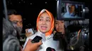 Tak ada komentar yang dilontarkan Walikota Tangsel, Airin Rachmi Diany terkait pemeriksaannya di KPK, Jakarta, Kamis (22/1/2015). (Liputan6.com/Faisal R Syam)