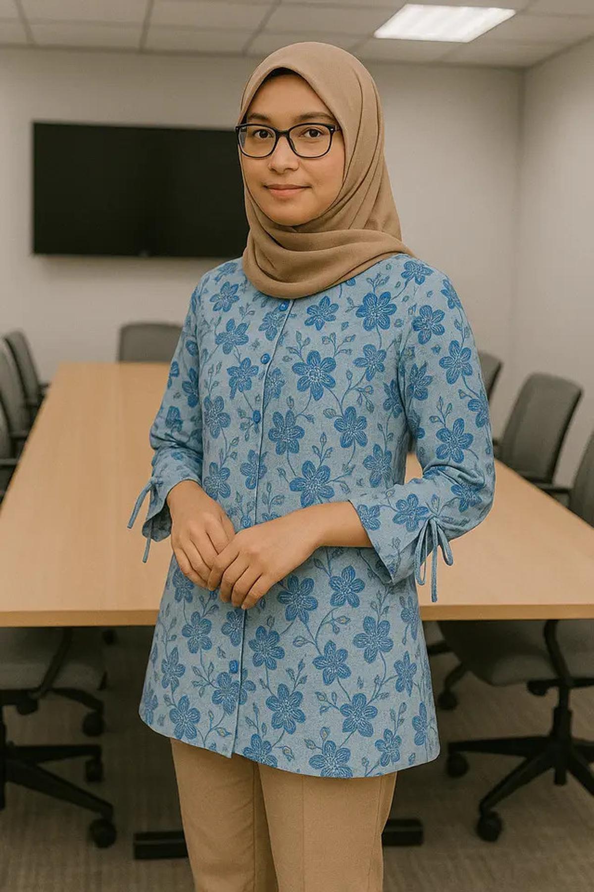 5 Model Baju Batik Tunik Kantor, Bikin Terlihat Berkelas Namun Kasual