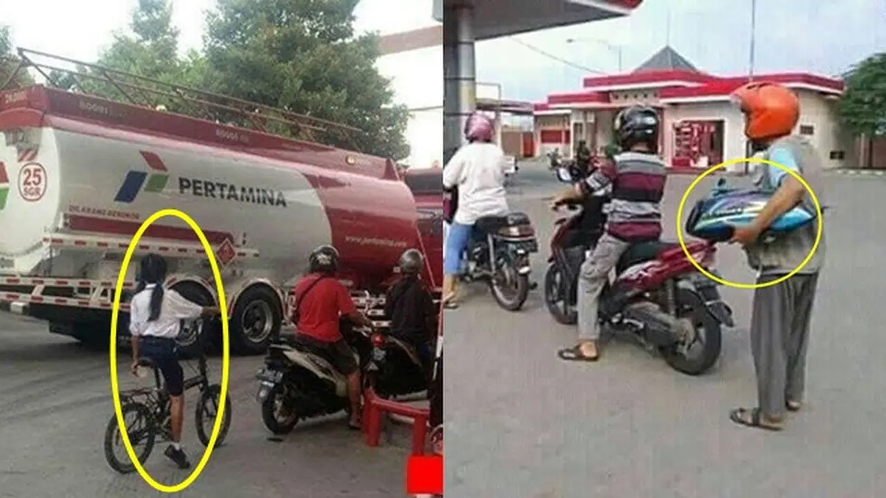 6 Kelakuan Nyeleneh Orang di Pom Bensin Ini Bikin Tepuk Jidat