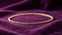 Gelang Rantai Hollow 17K Polos Elegan/AI