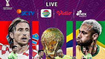 Saksikan Perempat Final Piala Dunia 2022: Laga Kroasia vs Brasil Disiarkan Live di SCTV, Indosiar, Vidio dan NEX Parabola