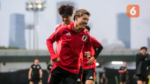 Foto: Langsung Tancap Gas! Jepang Gelar Latihan Perdana Jelang Lawan Timnas Indonesia di Kualifiaksi Piala Dunia 2024