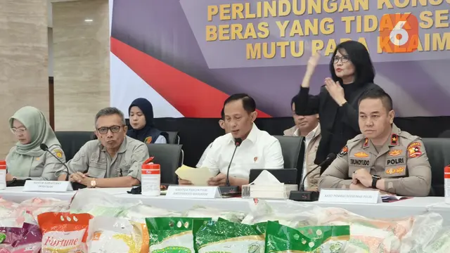 Polri beberkan fakta kasus beras oplosan.