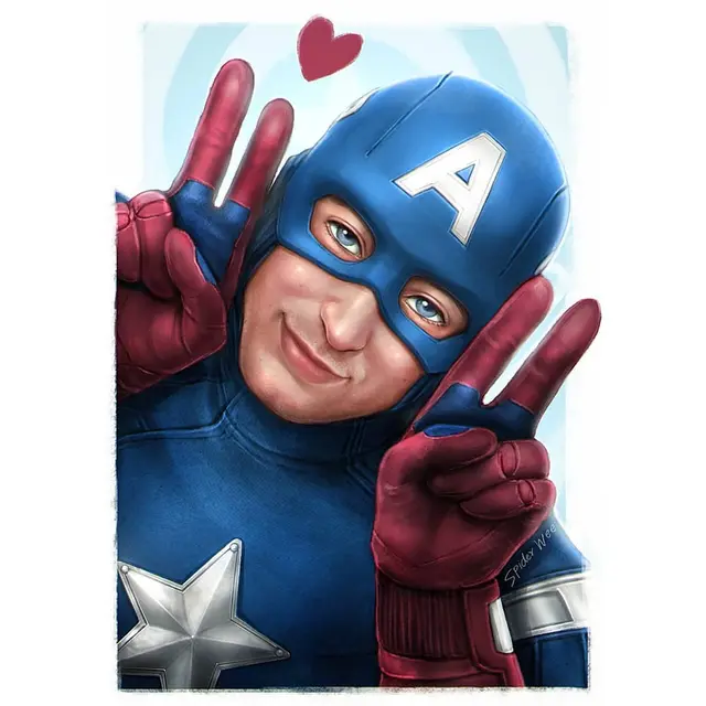 Ilustrasi Superhero saat Istirahat Melawan Kejahatan (sumber: facebook.com/spiderweepage)