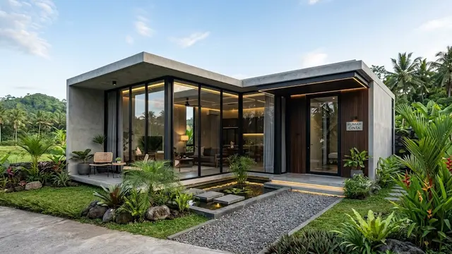 Rumah Minimalis Sederhana tapi Tampak Mewah dari Depan/AI Generated