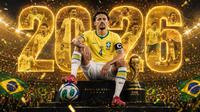Poster Timnas Brasil - Marquinhos. (Bola.com/AI-Generated/ChatGPT)