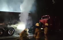 Ada Percikan Api di Dinamo Pengisian, Truk Tangki SPBU Terbakar Kerugian Ditaksir Rp2,5 Miliar