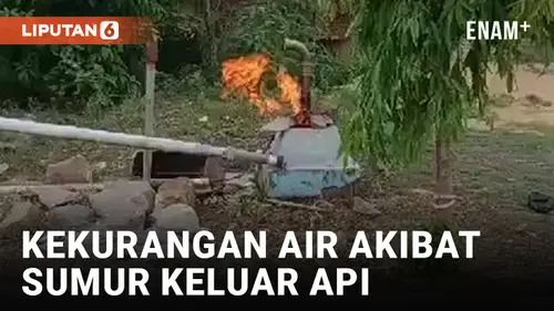 VIDEO: Sumur Keluar Api, Ribuan Warga Jombang Alami Kekurangan Air Bersih