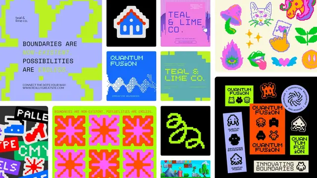 Contoh desain Pixelation (Canva)