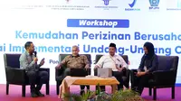 Sosialisasikan Kemudahan Perizinan Usaha, Satgas UU Ciptaker Gelar Coaching Clinic di Pontianak