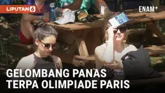 Sebagian besar wilayah Prancis berada di bawah peringatan gelombang panas, dengan suhu di Paris diperkirakan mencapai 35°C atau lebih. Pengunjung dan penduduk berusaha mendinginkan diri dengan minum air dan berlindung di tempat teduh.
