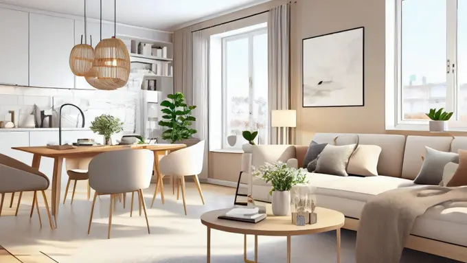 Ilustrasi Rumah Scandinavian (Credit: benzoix/freepik)