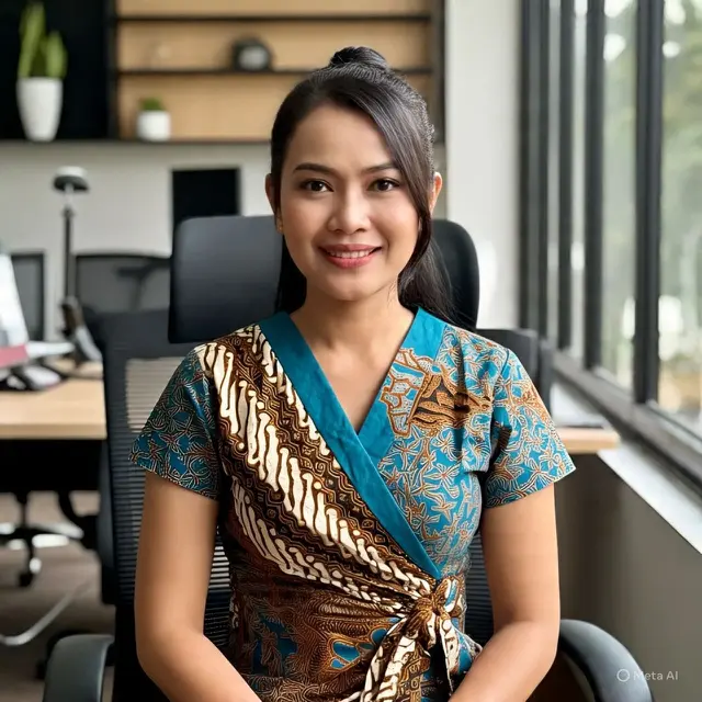 Model Atasan Batik Buat Kerja Wrap Blouse Batik