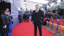 Brendan Fraser berpose untuk fotografer saat tiba untuk pemutaran perdana film 'The Whale' selama Festival Film London 2022 di London, Selasa, 11 Oktober 2022. Brendan telah kembali keluar dari sorotan setelah berjuang melawan depresi. (Photo by Vianney Le Caer/Invision/AP)