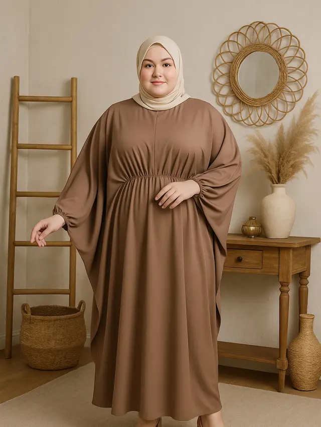 Model Gamis Kekinian yang Cocok untuk Orang Gemuk