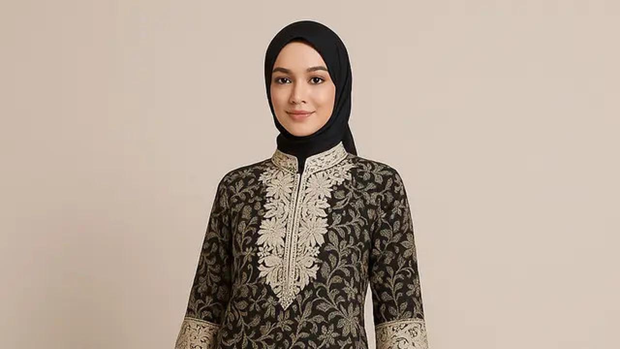 Cara Memadukan Tunik Batik Belah Panjang dengan Hijab Kekinian, Inspirasi Tren Masa Kini