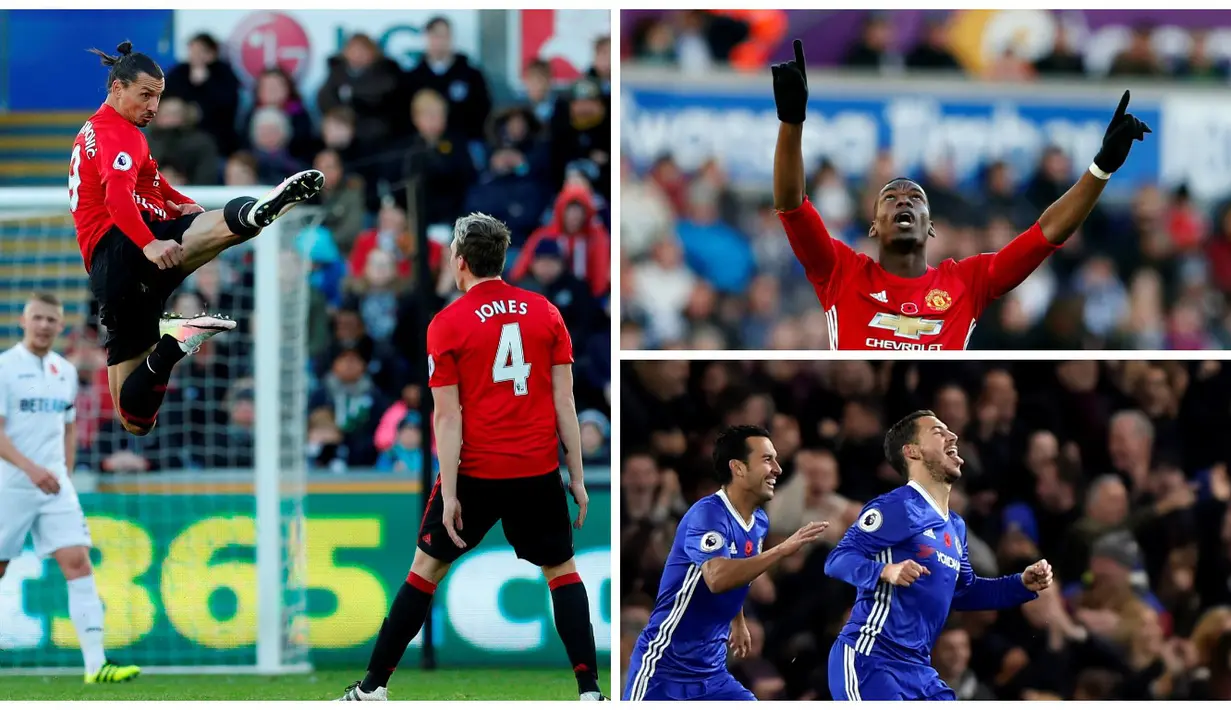 Inilah pencetak 5 gol terbaik Premier League pekan ke-11. (Reuters)