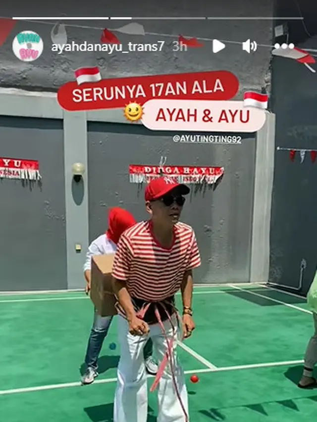 Serunya Ayu Ting Ting dan Keluarga Mengikuti Lomba 17an Dalam Rangka Memperingati HUT RI ke-78