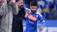 Pelatih Napoli, Gennaro Gattuso. (AFP/Alberto Pizzoli)