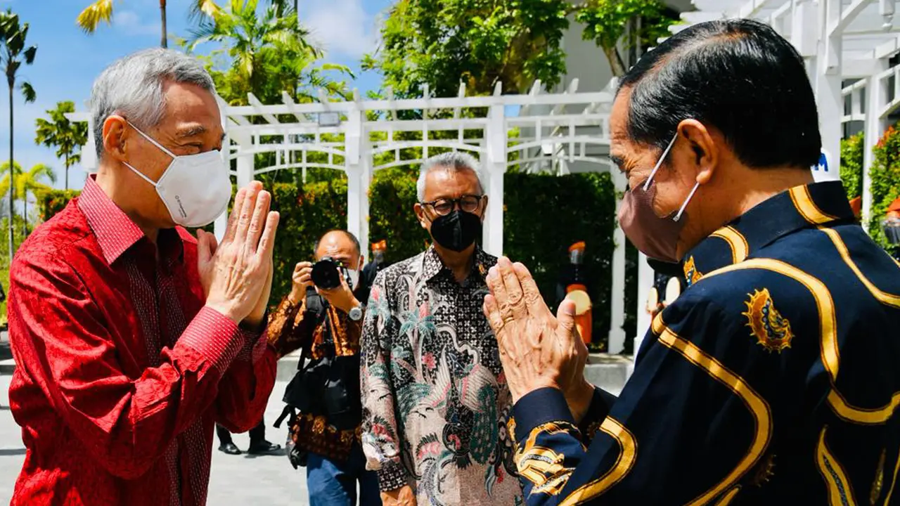 FOTO: Presiden Jokowi Terima PM Lee di Bintan