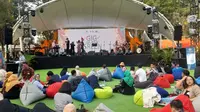Festival Gig on the Green 2023 yang diselenggarakan di Thamrin 10, Jakarta pada Sabtu (14/10/2023).