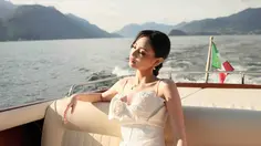 Prewedding Gege Elisa di Taman Eropa, Anggun Bergaun Putih