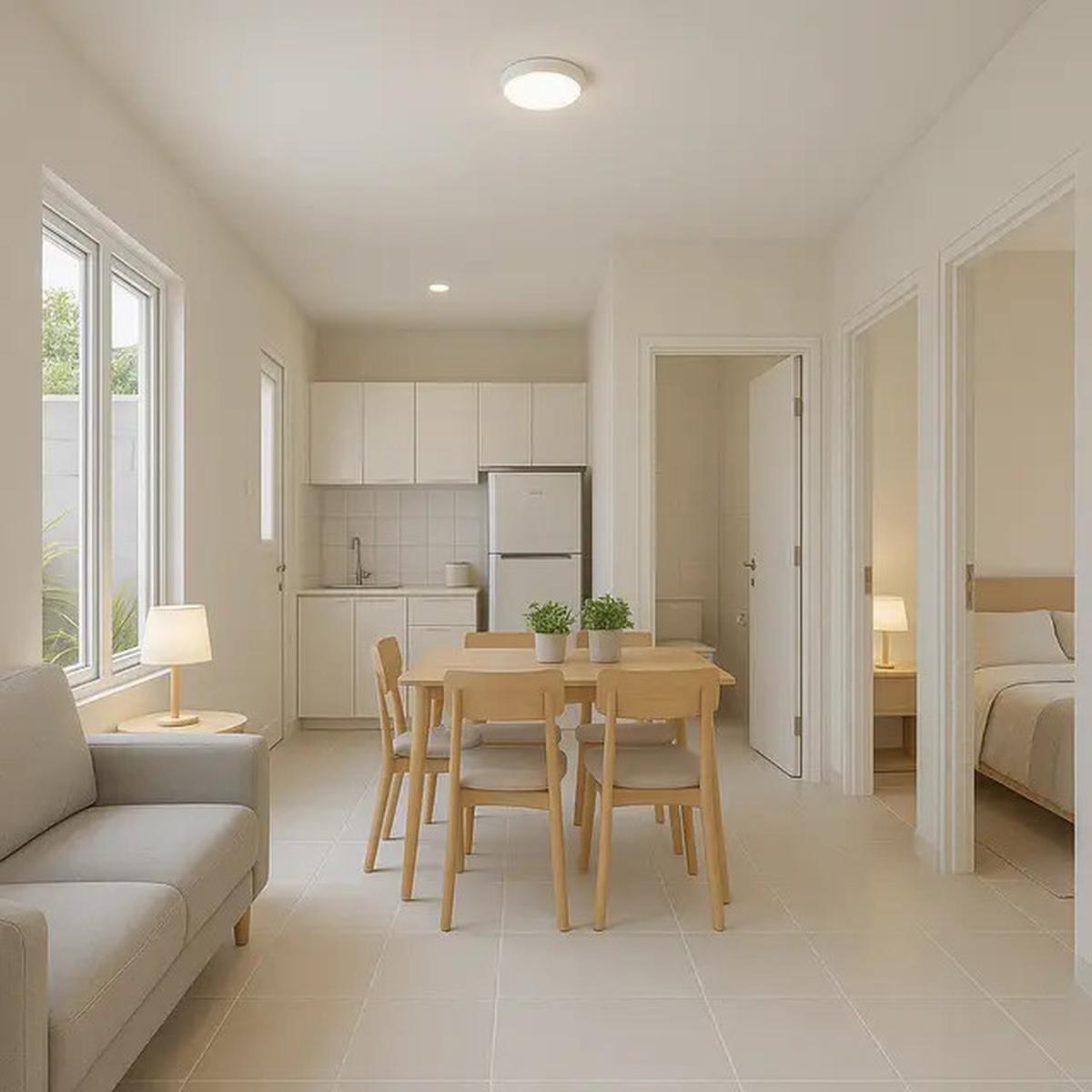 5 Denah Rumah Sederhana 1 Lantai dengan 2 Kamar Tidur, Inspirasi Hunian di 2025 dengan Lahan Kecil