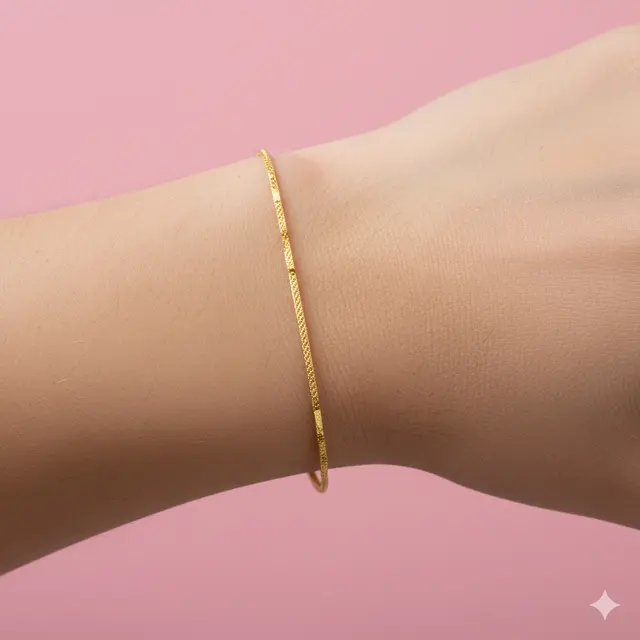 Model Gelang Emas Tipis 2 Gram 22 Karat untuk Dipakai Harian. Gemini