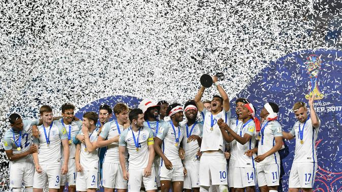 Inggris menjadi juara Piala Dunia U-20 di edisi 2017  (AFP/Kim Doo-Ho)