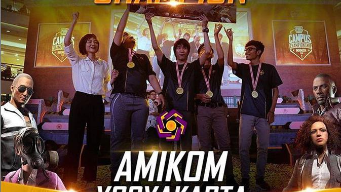 Tim Amikom Yogyakarta menjadi juara PUBG Mobile Campus Champhionship (FOTO / IG PUBG Mobile ID)